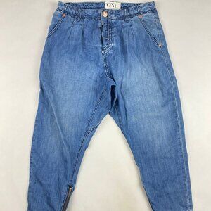 One Teaspoon Jeans Size 25 Super Tough Super Relaxed Tapered Leg Harem Pants